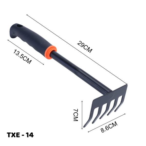 Cào thép làm vườn cán nhựa TXE-14 Dụng cụ làm đất 2