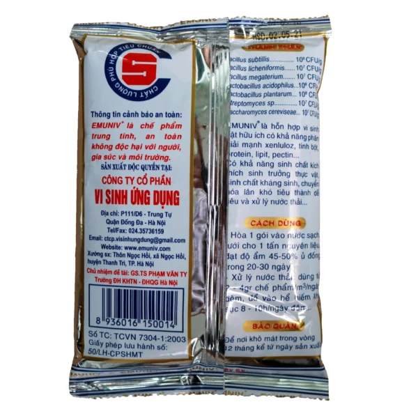 Chế phẩm EMUNIV (200g) – Ủ phân và rác hữu cơ hiệu quả, nhanh hoai mục Dụng cụ ươm cây 4