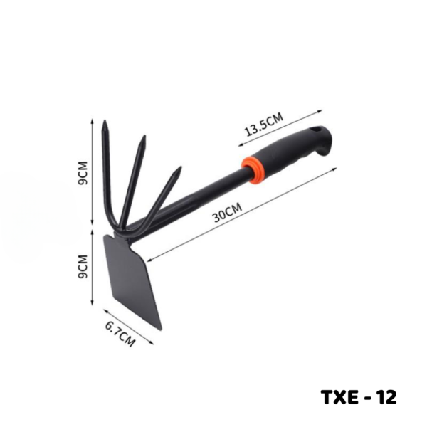 Cuốc thép làm vườn cán nhựa 2 chức năng TXE-12 Dụng cụ làm đất 4