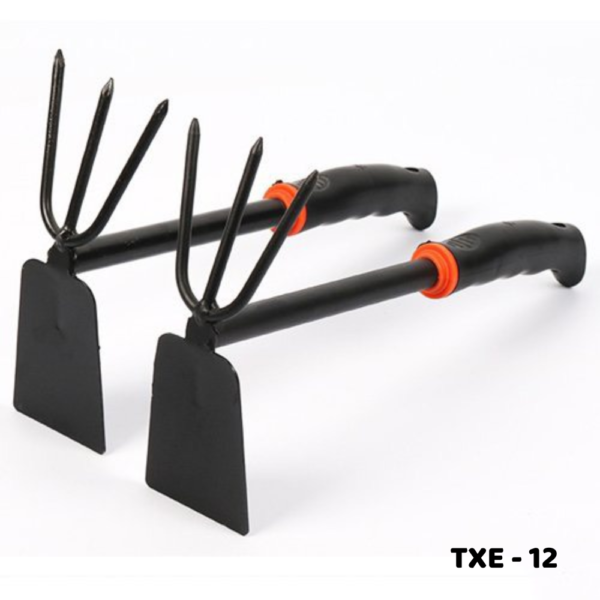 Cuốc thép làm vườn cán nhựa 2 chức năng TXE-12 Dụng cụ làm đất 5