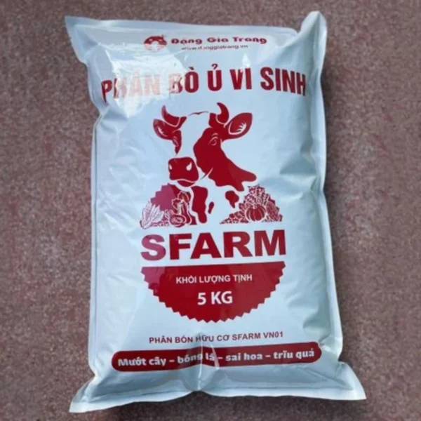 Phân hữu cơ SFARM – Phân bò ủ vi sinh đã qua xử lý ( 5kg-20kg) Dụng cụ ươm cây 7