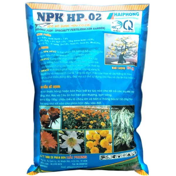Phân hữu cơ đạm cá NPK HP 02 – Kích rễ phát triển, chống vàng lá Dụng cụ ươm cây 5