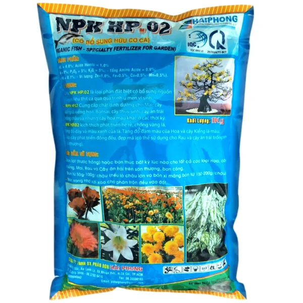 Phân hữu cơ đạm cá NPK HP 02 – Kích rễ phát triển, chống vàng lá Dụng cụ ươm cây 2