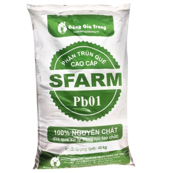 Phân trùn quế cao cấp SFARM PB01 (Đã qua xử lý) -2kg,5kg,10kg,25kg,40kg Dụng cụ ươm cây 6