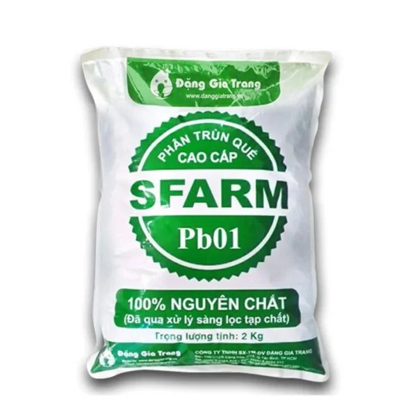 Phân trùn quế cao cấp SFARM PB01 (Đã qua xử lý) -2kg,5kg,10kg,25kg,40kg Dụng cụ ươm cây 5