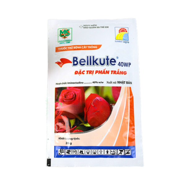 Thuốc trừ bệnh BELLKUTE 40WP đặc trị bệnh phấn trắng trên hoa hồng Phân bón cây & lá 2