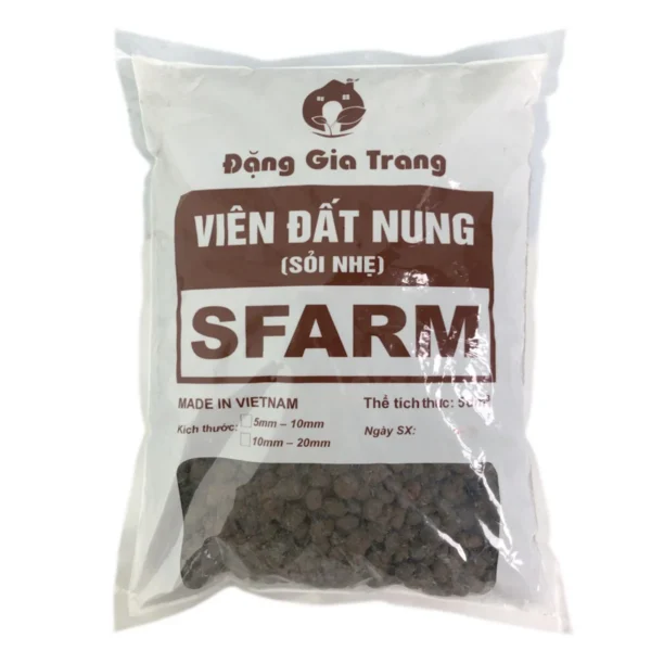 Viên đất nung SFARM – Giá thể trồng rau mầm, hoa kiểng Dụng cụ ươm cây 3