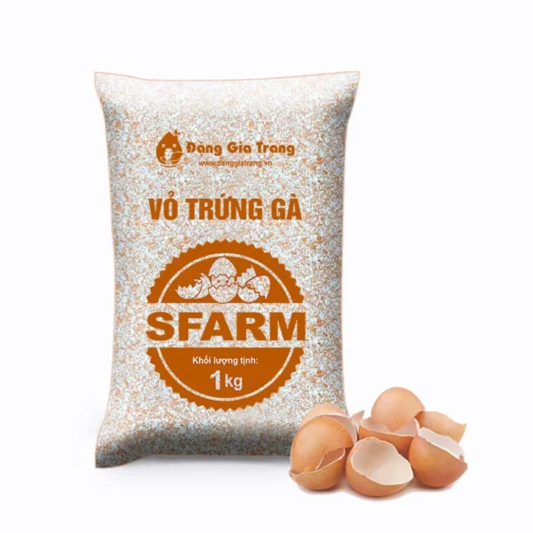 Vỏ trứng gà SFARM (1kg) – Cải tạo đất, bổ sung Canxi, cho cây con, rau màu Cây cỏ 3